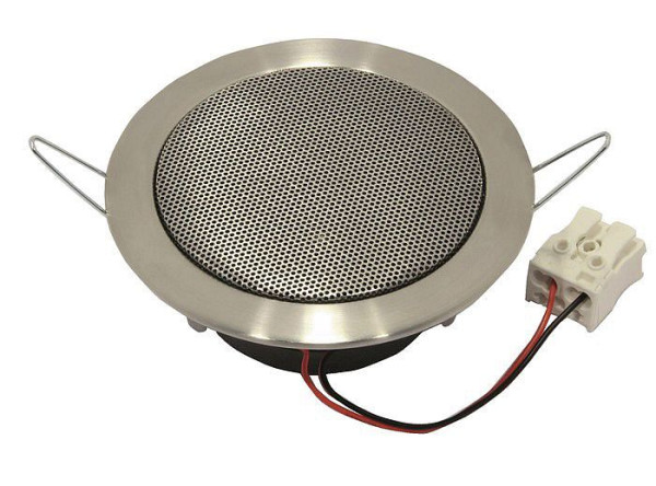 Visaton Deckenlautsprecher aus Edelstahl in gebürsteter Optik DL 10 ES - 8 Ohm, 50012