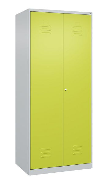 C+P Mehrzweckschrank Classic PLUS, Wäsche-Spind, 2 Abteile, 1850x800x500mm, 7035/0024, Zylinderschloss, 080002-22B S10022