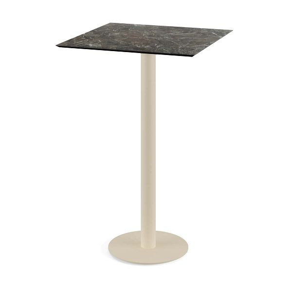 Feros Urban Stehtisch Sand gestell + Galaxy Marble HPL 70x70 cm, 130061577