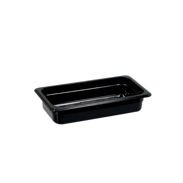 Stalgast Gastronormbehälter Serie Buffet, schwarz, GN 1/3, Höhe 65 mm, Polycarbonat, GN2313065