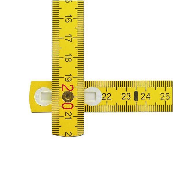 STABILA Holz-Gliedermaßstab Type 707, 2 m, gelb, metrische Skala, VE: 10 Stück, 1304
