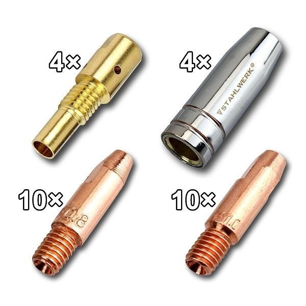 STAHLWERK MIG MAG 25AK Verschleißteile Set 28-teilig, 5521