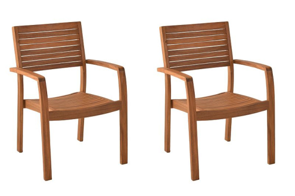 Merxx Batavia Stapelsessel, 2er Set, FSC Akazienholz, 50525-011