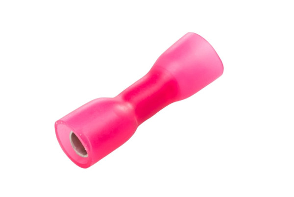 HELLA Leitungsverbinder, rot, von: 0.5mm², bis: 1.0mm², Rundsteckhülse, Ø: 4mm, 8KW 744 767-003