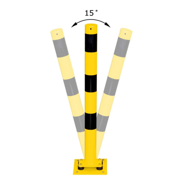 Stein HGS Absperrpfosten -Bollard- Ø 76 mm allseitig neigbar, 1 Öse, 476npbg-1