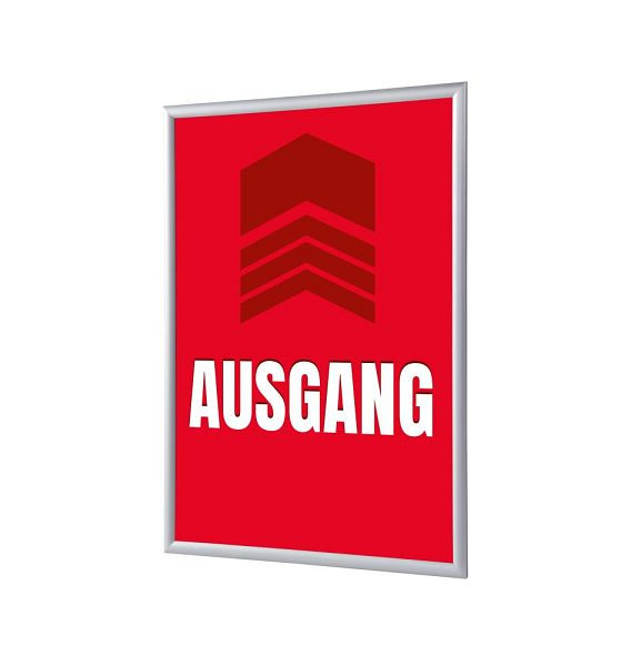 Showdown Displays Klapprahmen A4 Komplettset Ausgang Rot Deutsch, KRA4G25LPPI483