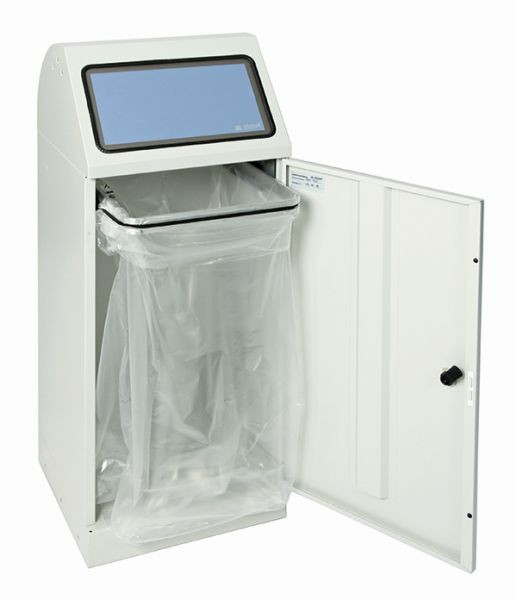stumpf Abfalltrennung Flex-M, RAL 7035/ProPads, Tütenhalterung, 70 Liter, 665-075-0-1-735