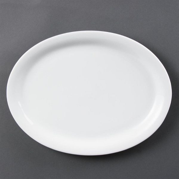 Olympia Whiteware ovale Servierteller 29,2cm, VE: 6 Stück, CB484
