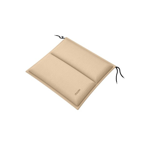 doppler Sitzkissen CITY 48x48x6 cm mit Längssteppung, sand, uni, 5312184417