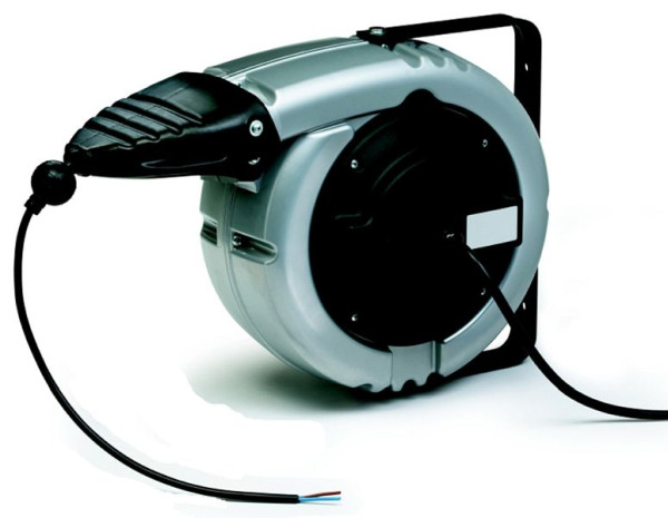 Ebinger Kabelaufroller PR-L IP65, Aluminiumgehäuse, 17m Kabel H05V-F (gelb-grün) 1x16mm² Schutzart IP 65, 2.403.003