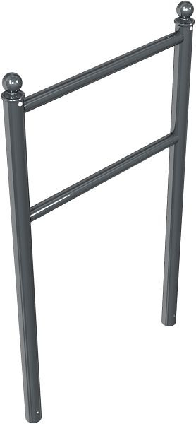 Schake Fahrradanlehnbügel mit Flach- oder Kugelkopf, mit Kugelkopf, zum Einbetonieren, feuerverzinkt und beschichtet DB 703, 422_61B