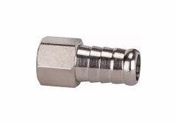 Riegler Aufschraubschlauchtüllen mit Innengewinde zylindrisch - Messing vernickelt, 111489