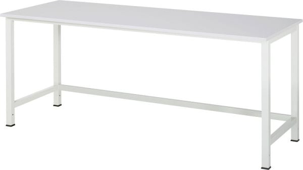 RAU Werktisch Serie 900, Melamin-Platte, 2000x825x800 mm, 03-900-1-M22-20.12