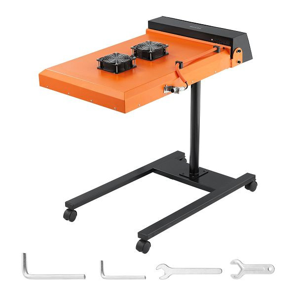 VEVOR Schnelltrockner, 6000 W, 485 x 540 mm, Siebdruck, Siebdrucktrockner mit Sensor, Höhenverstellbar, Doppellüfterkühlung, WKSWBHGJ20X2V9QWKV2