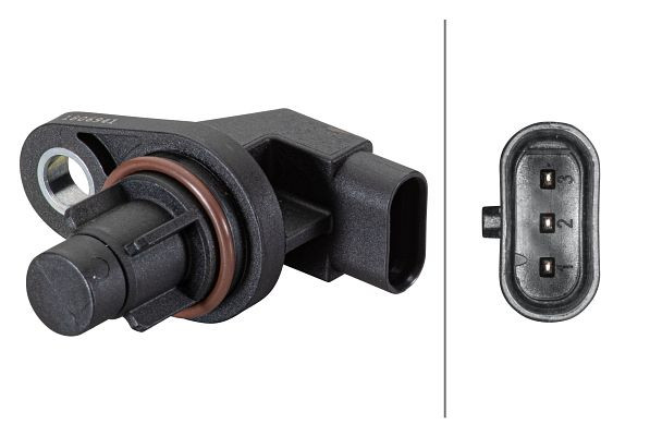 HELLA Sensor, Nockenwellenposition, 3-polig, mit Dichtring, 6PU 013 122-741