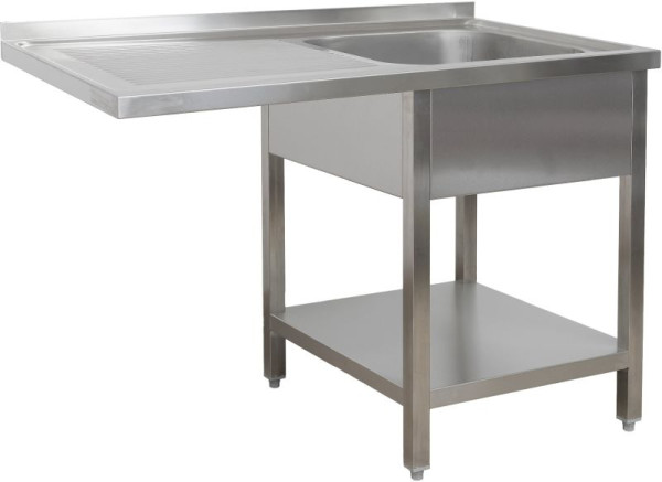 A&S Polarny Spülzentrum 1200 x 700 x 850 mm 1 Becken rechts, mit Grundboden, 700 mm Tiefe, SPZG1271BR