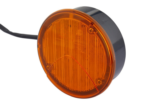 HELLA Blinkleuchte - LED - 24V - Anbau/geschraubt - Lichtscheibenfarbe: gelb - Kabel: 500mm - Stecker: offene Kabelenden - rechts/links, 2BA 964 169-311