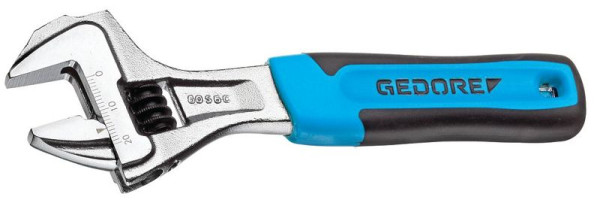GEDORE Einmaulschlüssel, verstellbar, vernickelt und verchromt, Kunststoffgriff 6", 2668858