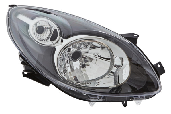 HELLA FF-Hauptscheinwerfer, für u.a. Renault Twingo II (CN0_), schwarz, ECE, für Rechtsverkehr, rechts, 1E7 271 510-361