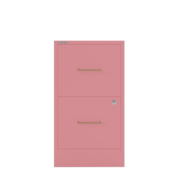 Bisley Home Filer, 2 HR-Schubladen, Eichengriff, 601 pink, PFA2OH601