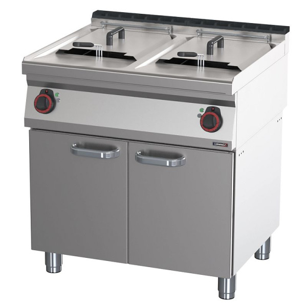 Casselin Elektrische Fritteuse mit Unterbau 2 x 17 L 80 - Linie 700, C7FE17280S
