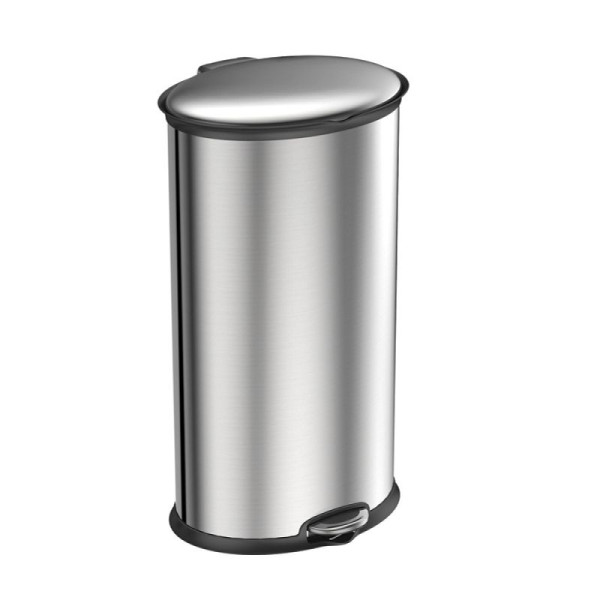 STEIN HGS Ellipse Treteimer, 30 Liter, Edelstahl, matt, 83998.0003