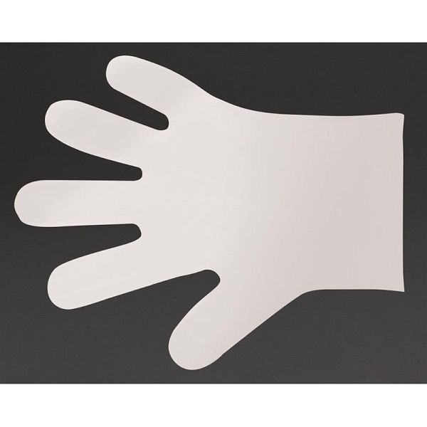 Vegware Compostable Food Prep Handschuhe Mittelweiß (Packung mit 2400 Stück), FD388