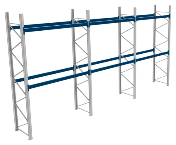BITO Palettenregal P2 4505x1100x8600 Komplettregal, 2E, 800 RAL5010 U, 56452
