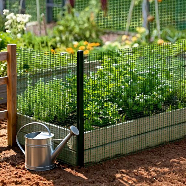 HOME NATURE WOHNKONZEPT Gartenzaun Maschendrahtzaun aus kunststoffbeschichtetem Stahl, 12x12 mm Maschenweite, 1x10 m, Dunkelgrün, YQ0260