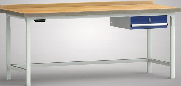 KLW Hydraulik-Profi-Werkbank - 2000 x 800 x 750 - 1030 mm L x T x H, rechts 1 Einzelschublade 150 mm Fh-EA, WPJL01-20M45-E3D02