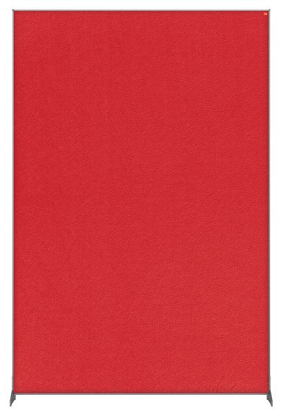 Nobo Impression Pro Stellwand Filz 120x180cm, Farbe: Rot, 1915527