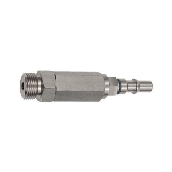Riegler Unverwechselbarer Nippel NW 6, ISO 6150 C, RSV, G 1/4 AG, rot, 141900