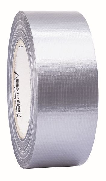 Petec Uni-Gewebeband, Silber, 48mm x 50 m, VE: 24 Stück, 87450