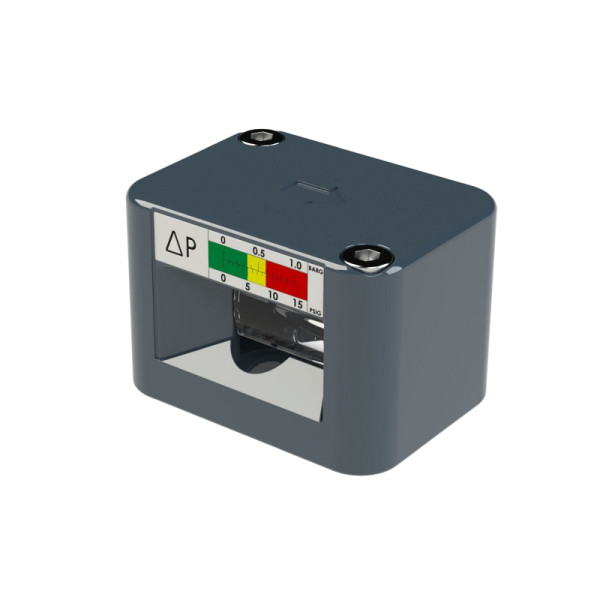 Riegler Differenzdruckmanometer für Vor-, Mikro-, Aktivkohlefilter, 0 - 1 bar, 146967