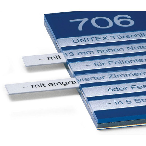 Stein HGS Textstreifen für Türschilder -Unitex B/BX/BX+-, Karton/blanko (VE)=50Stück, 21204