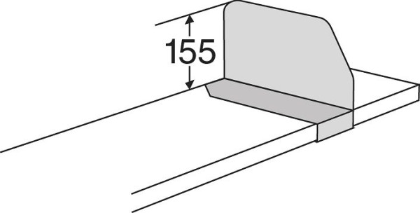 Kerkmann Fachteiler Univers, T 250 x H 155 mm, lichtgrau, 52865811