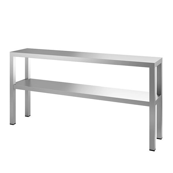 Gastro-Inox Edelstahl Doppel-Aufsatzbord 2000(L)x300(T)x650(H)mm, 303.322