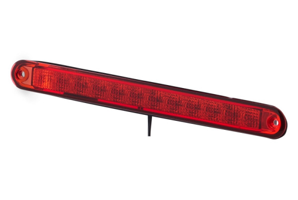 HELLA Zusatzbremsleuchte, LED, 24V, Einbau, SAE, Lichtscheibenfarbe: rot, Kabel: 2500mm, Stecker: offene Kabelenden, hinten, 2DA 959 071-731