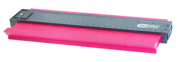KS Tools Konturen-Lehre, Kunststoff, 280 mm lang, 140.2147