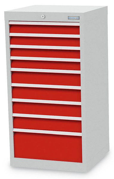 Bedrunka+Hirth Schubladenschrank, R 18-16, Schubladenanzahl: 9, Maße in mm (BxTxH): 530 x 500 x 1019, Tragkraft Schublade(n) in kg: 75, 40.44010-75