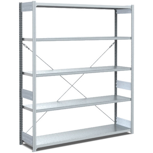 BITO Fachbodenregal Typ: L/M/S Grundfeld 40mm-Boden Set /L 100kg 1999x1296x424 verzinkt, C1230-0014