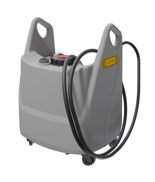 Cemo Transfer-Trolley Öl 130 Liter mit Elektropumpe und Ölabgabepistole ohne Akku, 11676
