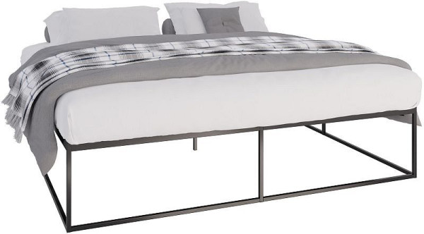 CLP Metallbett Scala 200x200x46 cm, schwarz, 320979