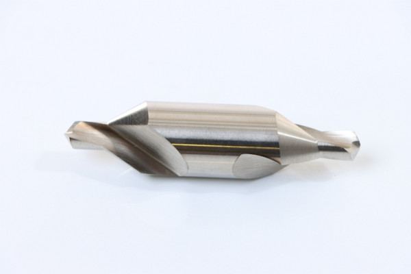 ELMAG Zentrierbohrer DIN 333 Form A, Bohr-Ø: 10, 00 x Schaft-Ø: 25,0 mm, Länge: 100mm, spiralgenutet, 60° Senkwinkel, rechtsschneidend, aus HSS, 89073