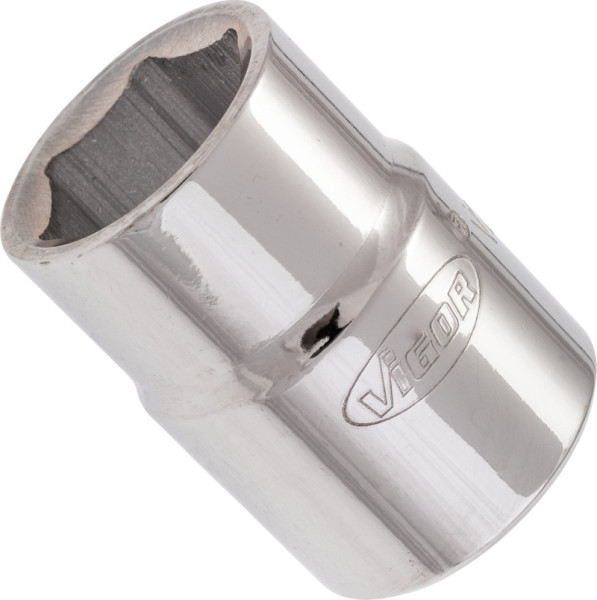 VIGOR Steckschlüsseleinsatz, Vierkant hohl 20 mm (3/4 Zoll), Außen-Sechskant Profil, 23 mm, V2326N