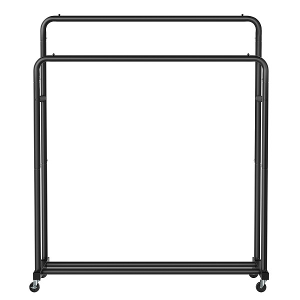 SONGMICS Kleiderregal, Schwarz, 110x46,5x155,5 cm, HSR017BH01