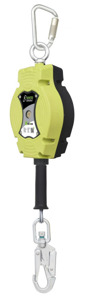 Kratos HELIXON Stahldrahtseil, Höhensicherungsgerät mit automatischem Rückzug 10 m, Nurfür den vertikalen Gebrauch, FA2040210B