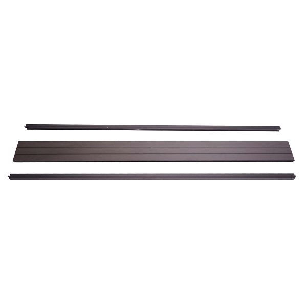 Mendler Abschluss-Set für WPC-Sichtschutz Sarthe, Abschlussprofil Windschutz, Alu-Pfosten, 180cm, anthrazit, 76260