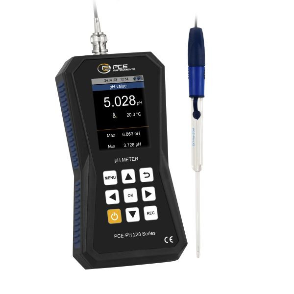 PCE Instruments Hochpräzises pH-Messgerät speziell für kleine Flüssigkeitsmengen, PCE-PH 228LIQ