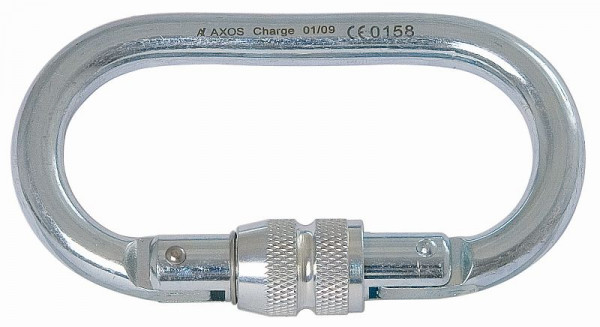 Artex Stahl-Oval-Schraubkarabiner Typ AX OS, 4051